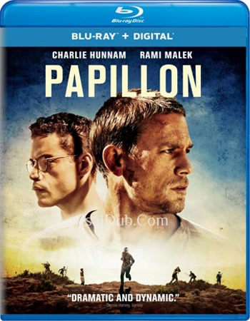 Papillon (2017) (English) - Tamil Movie Poster